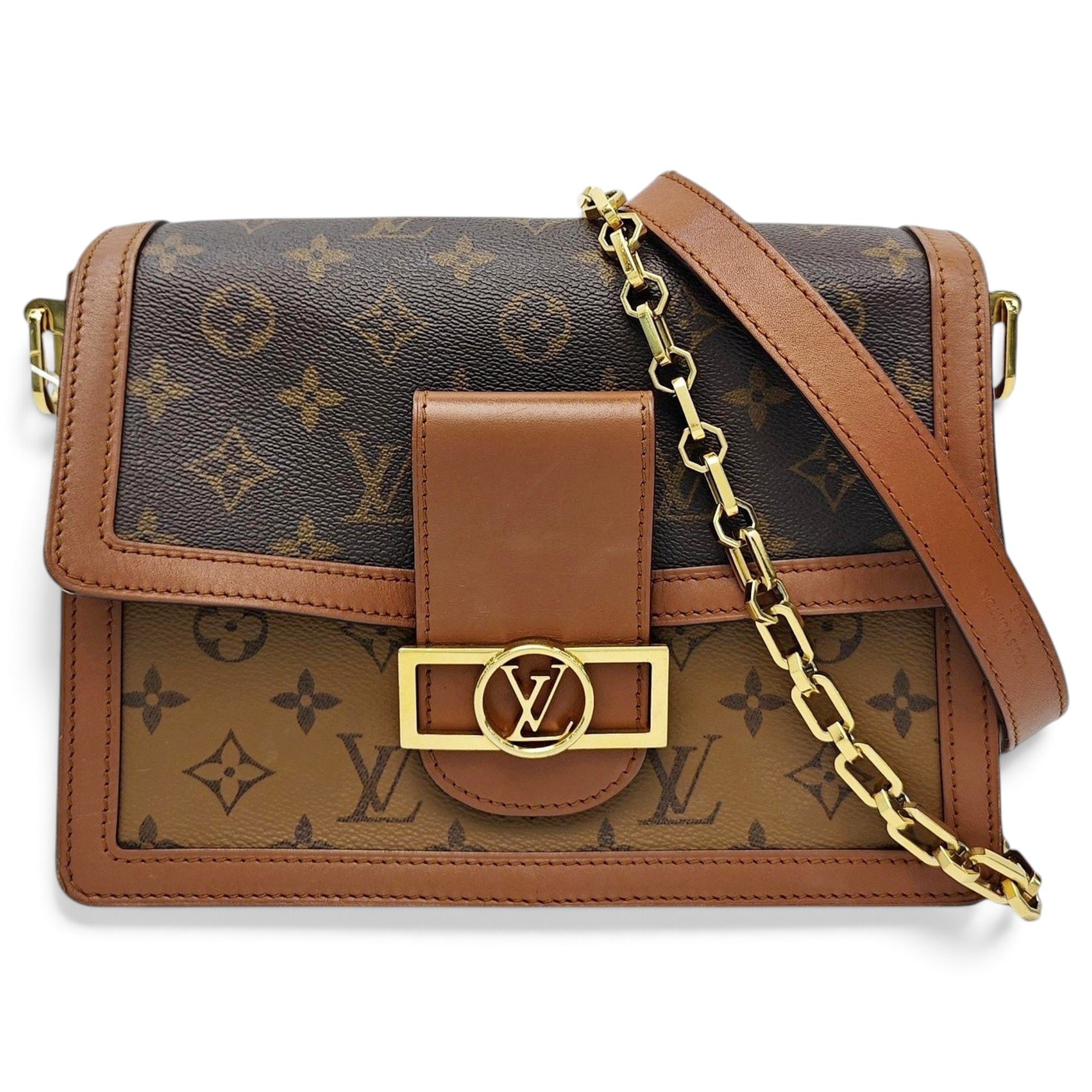 Dauphine leather handbag