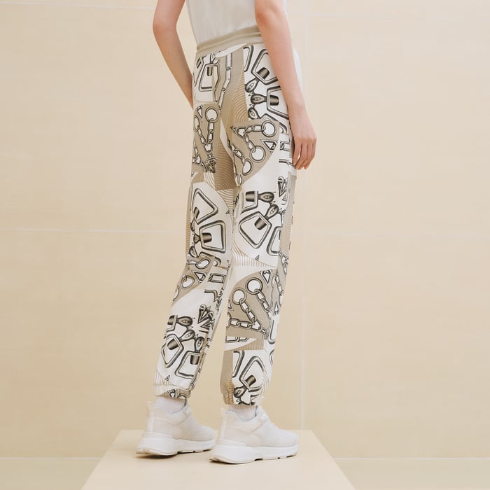 Beige Glaise "Effet Kaleidoscope" Jogging Pants