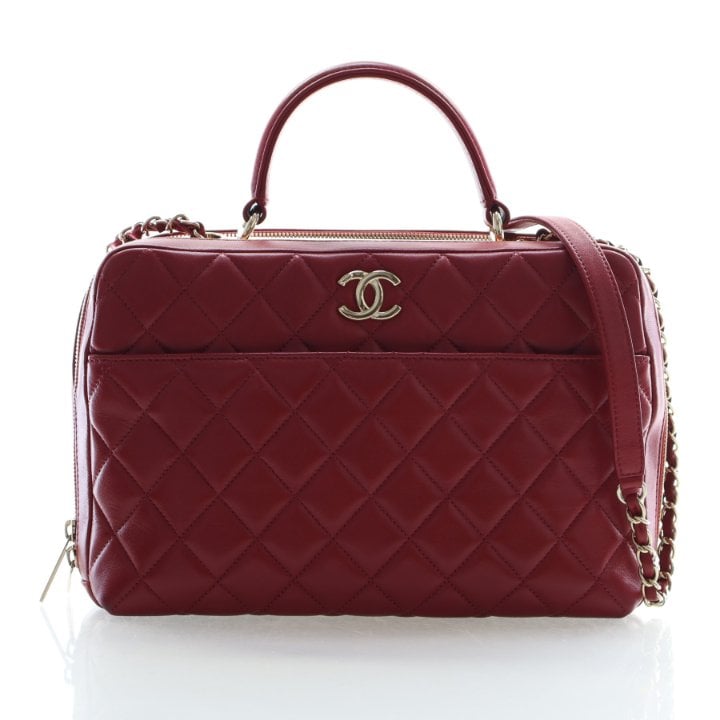 Chanel Large Lambskin Trendy CC Bowling Bag
