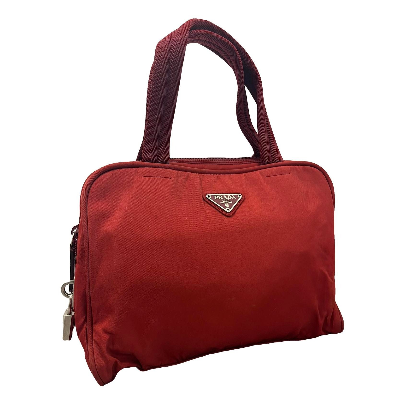 Pyramid cloth handbag