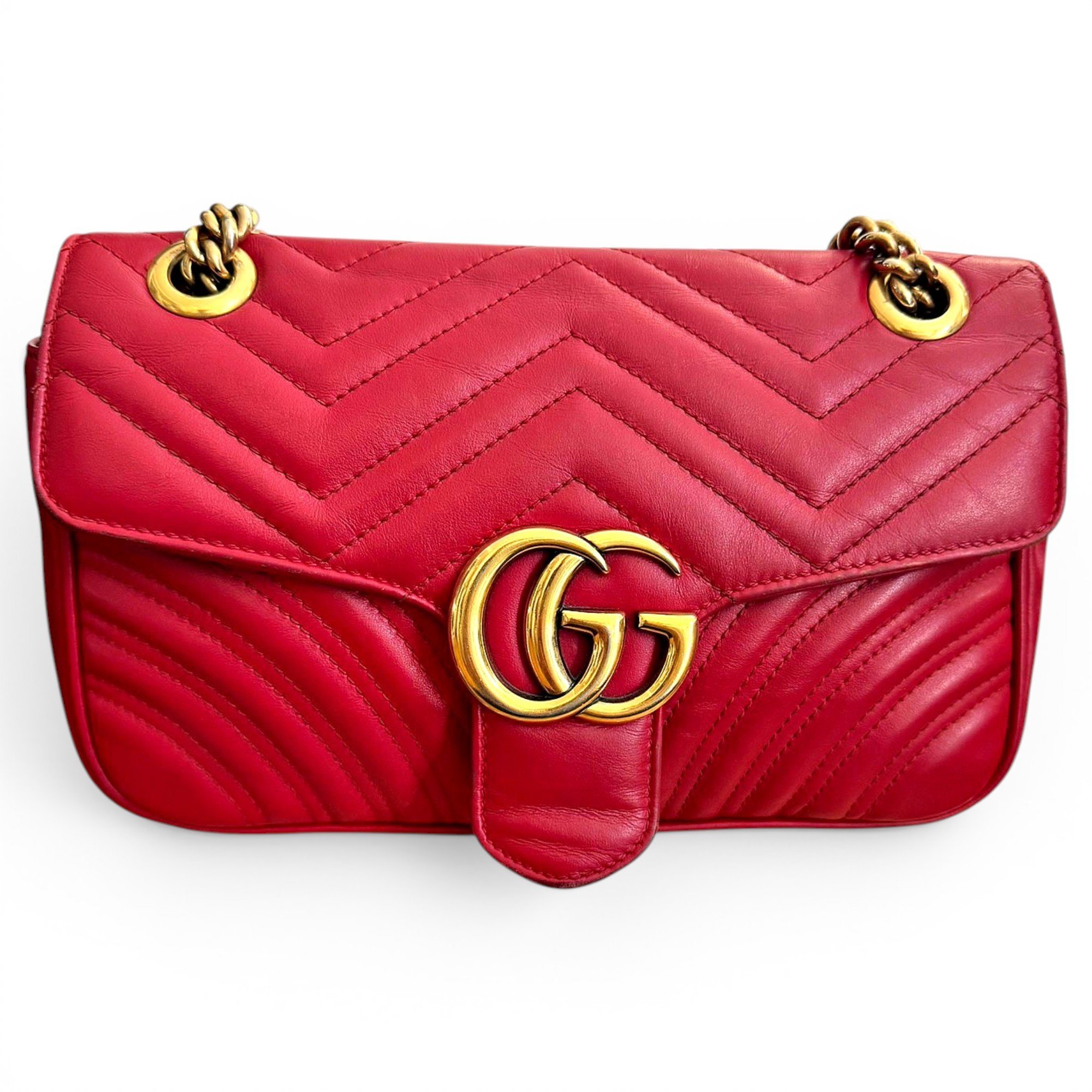 GG Marmont Chain Flap leather crossbody bag