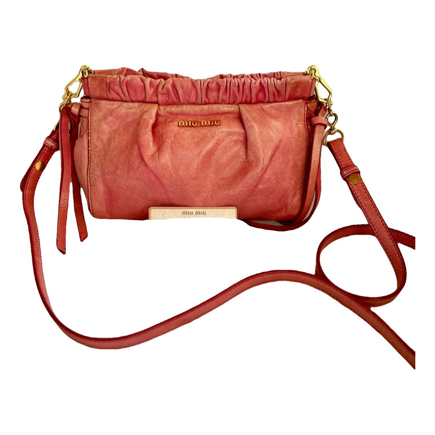 Bow bag leather clutch bag