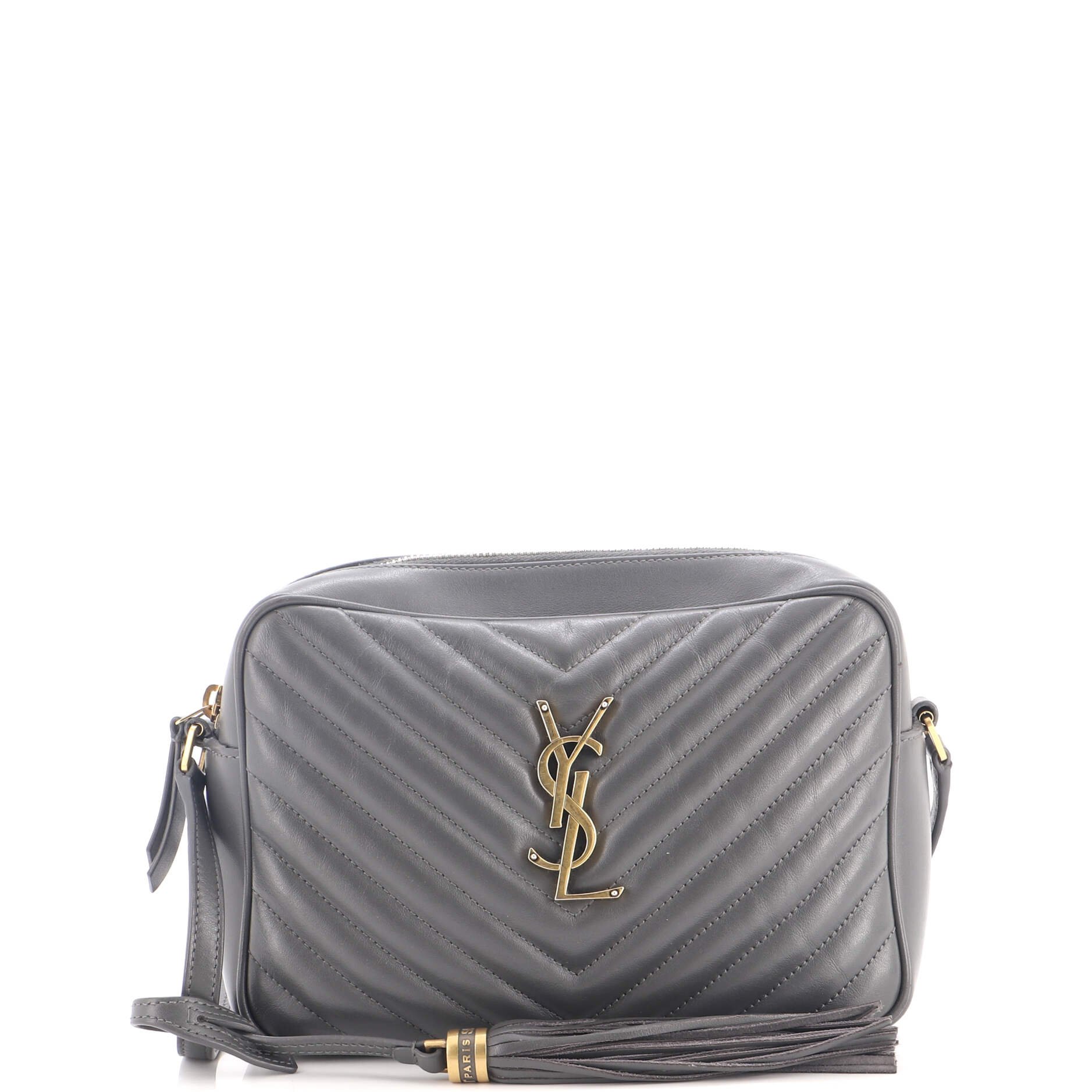 Lou Camera Bag Matelasse Chevron Leather Small