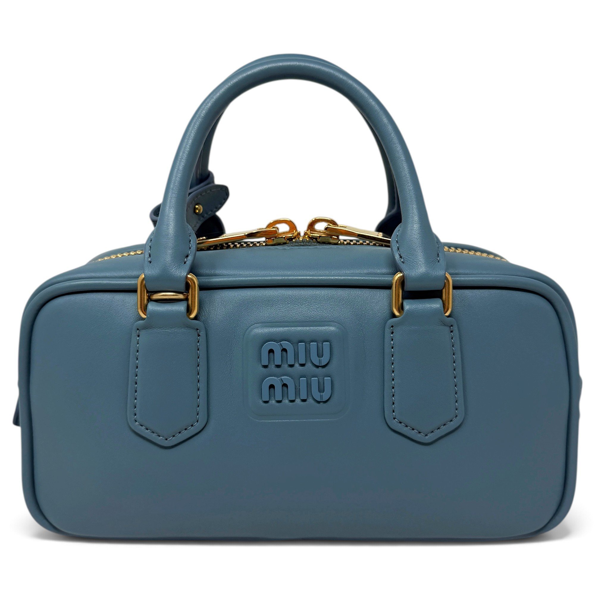 Arcadie leather bowling bag