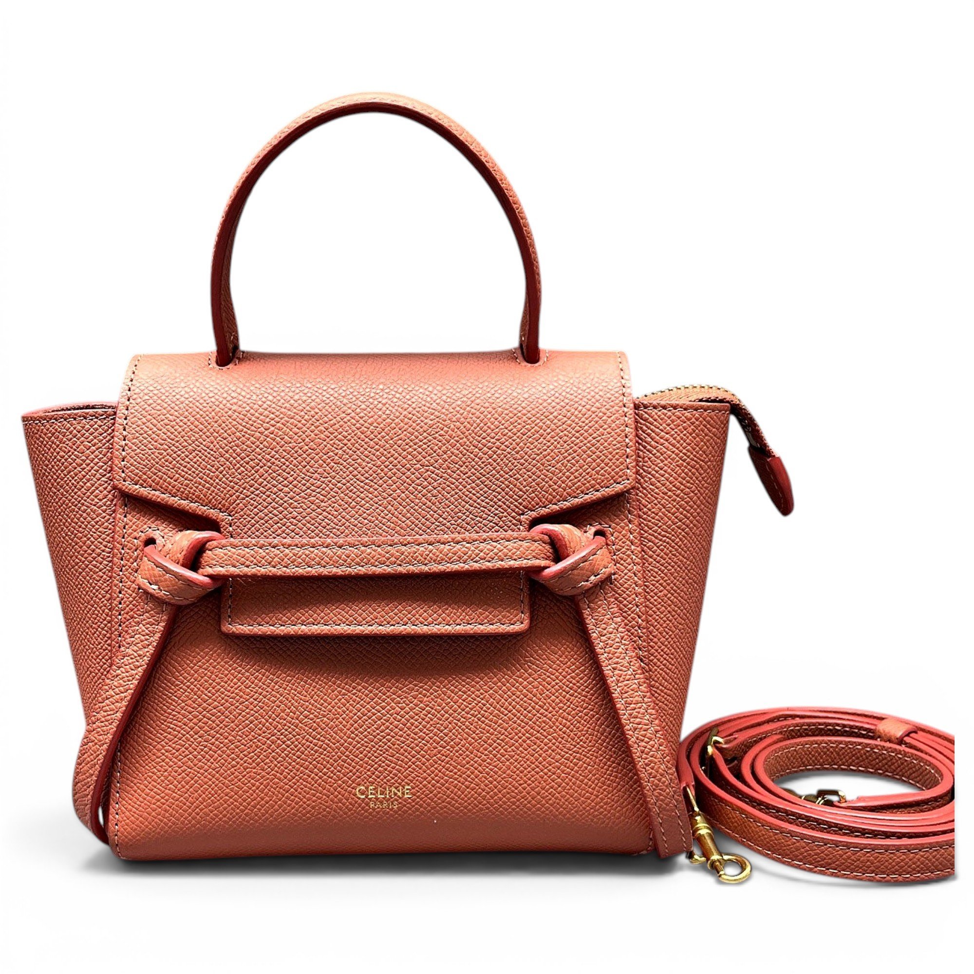 Belt leather handbag