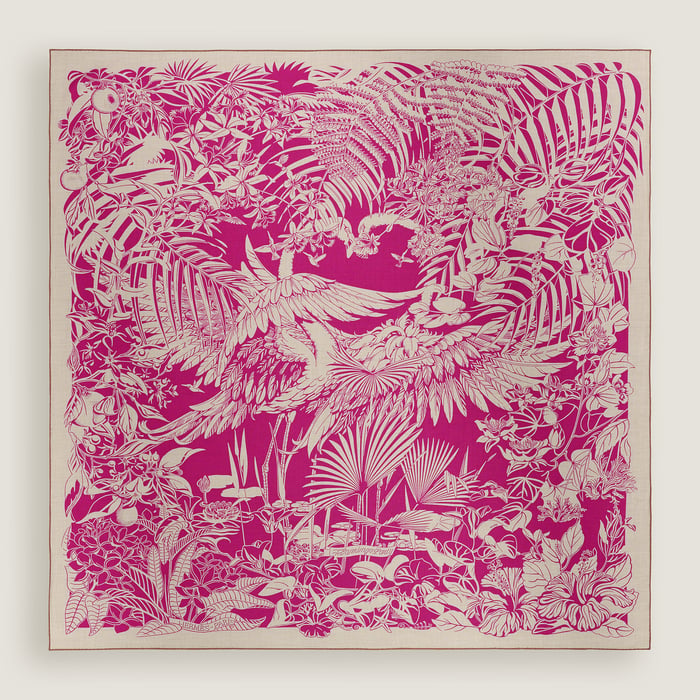 Flamingo Party Tattoo Shawl 140