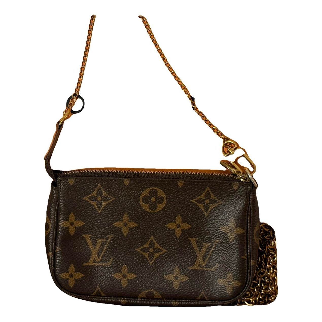Leather clutch bag