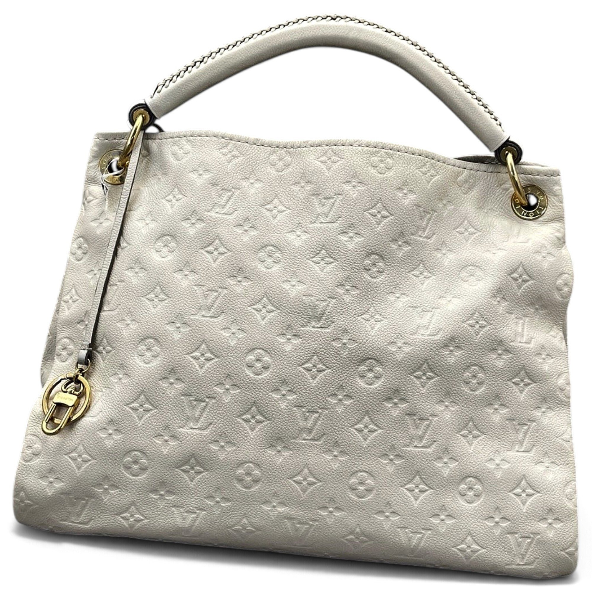 Artsy leather handbag
