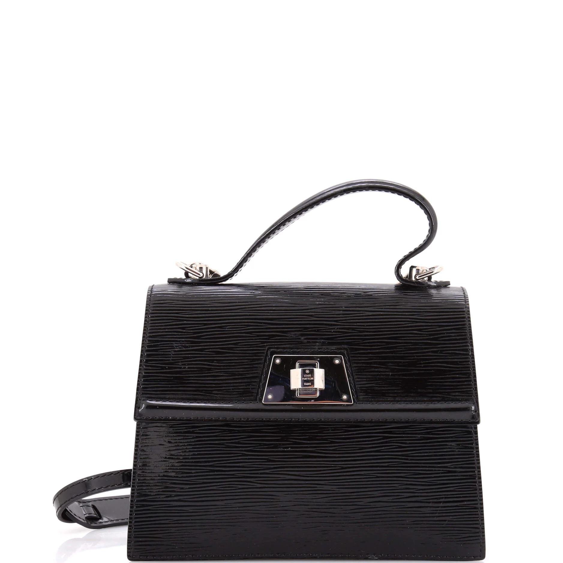 Patent leather handbag