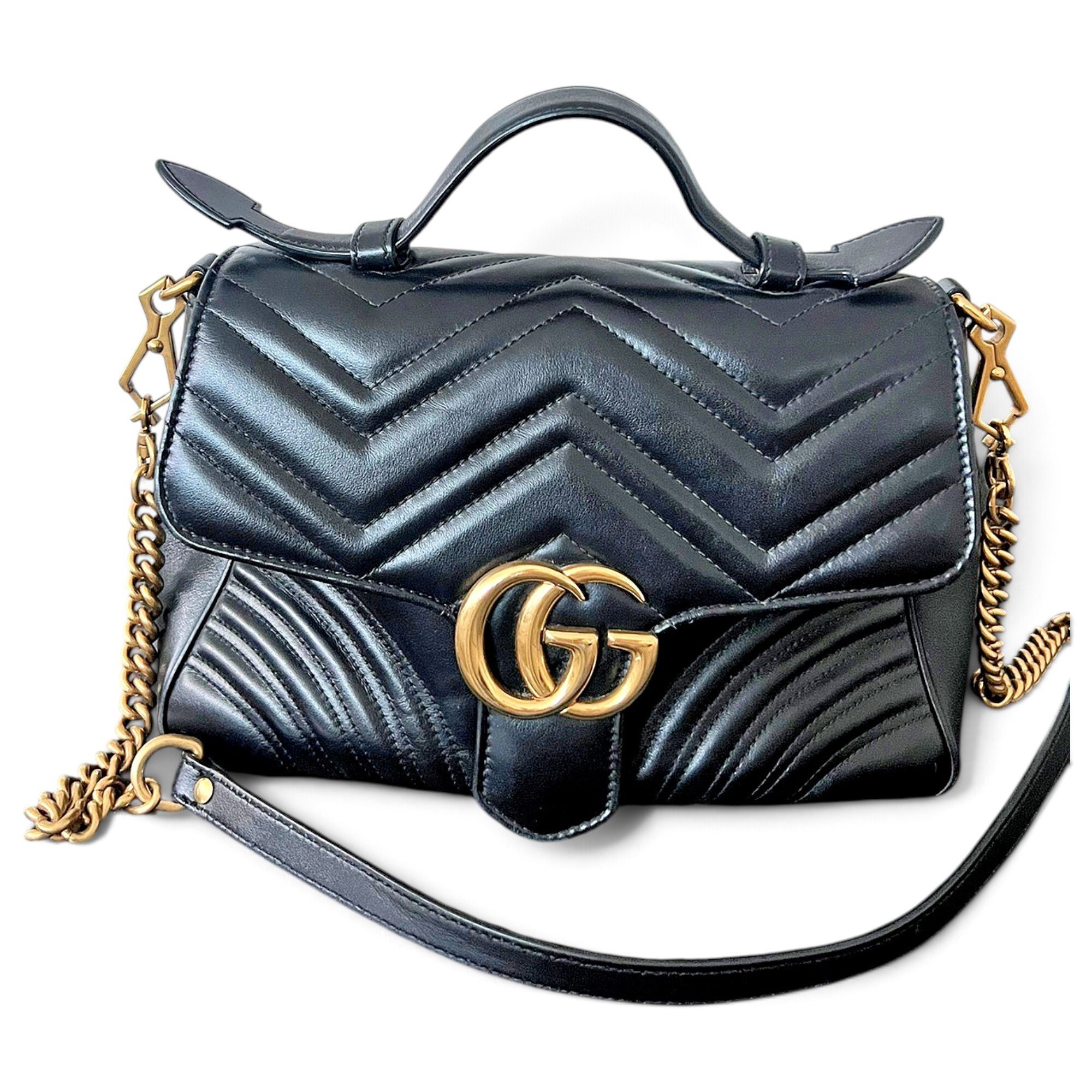 GG Marmont Flap leather handbag