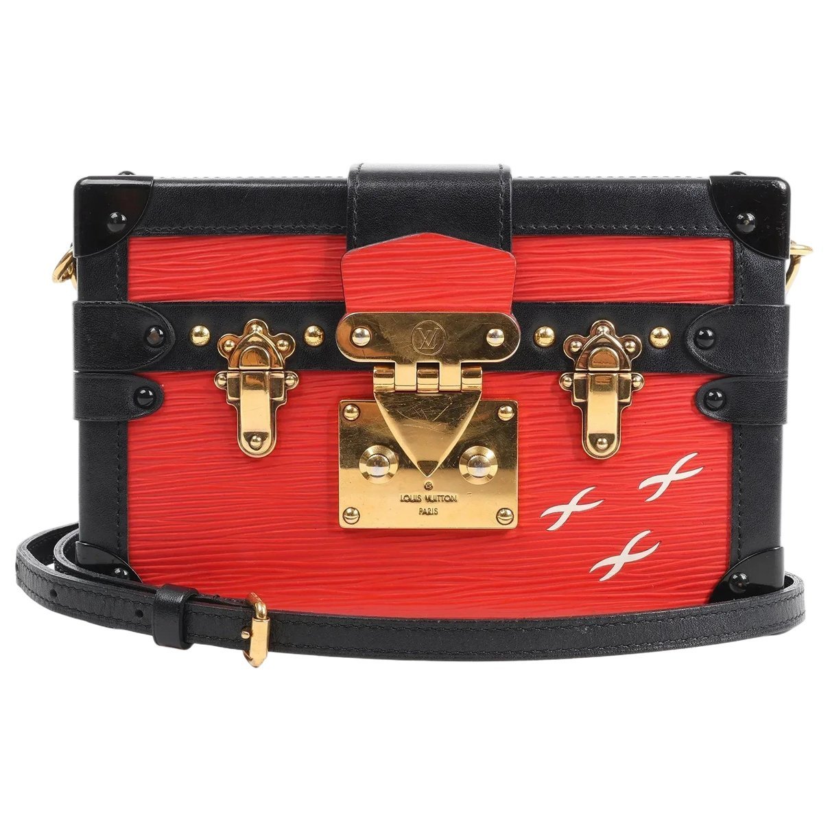 Petite Malle leather handbag