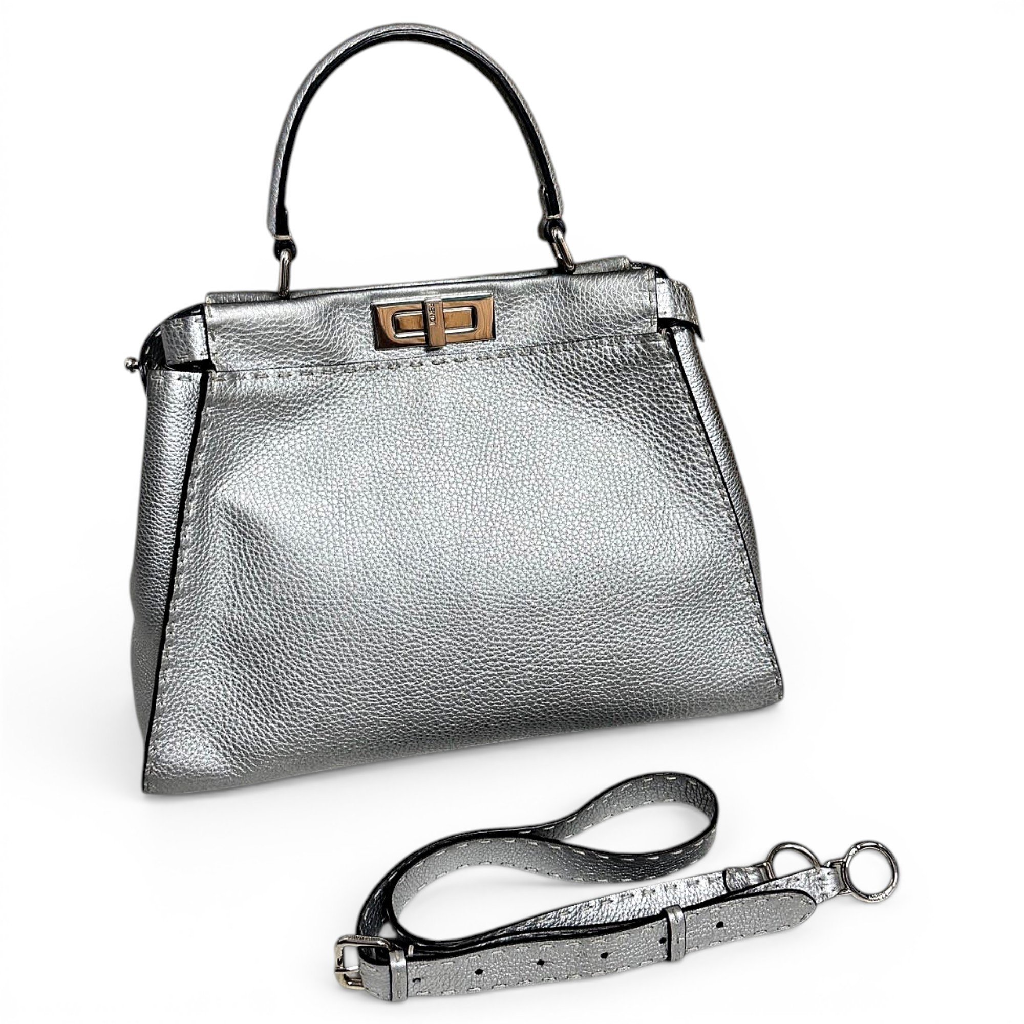 Peekaboo leather handbag
