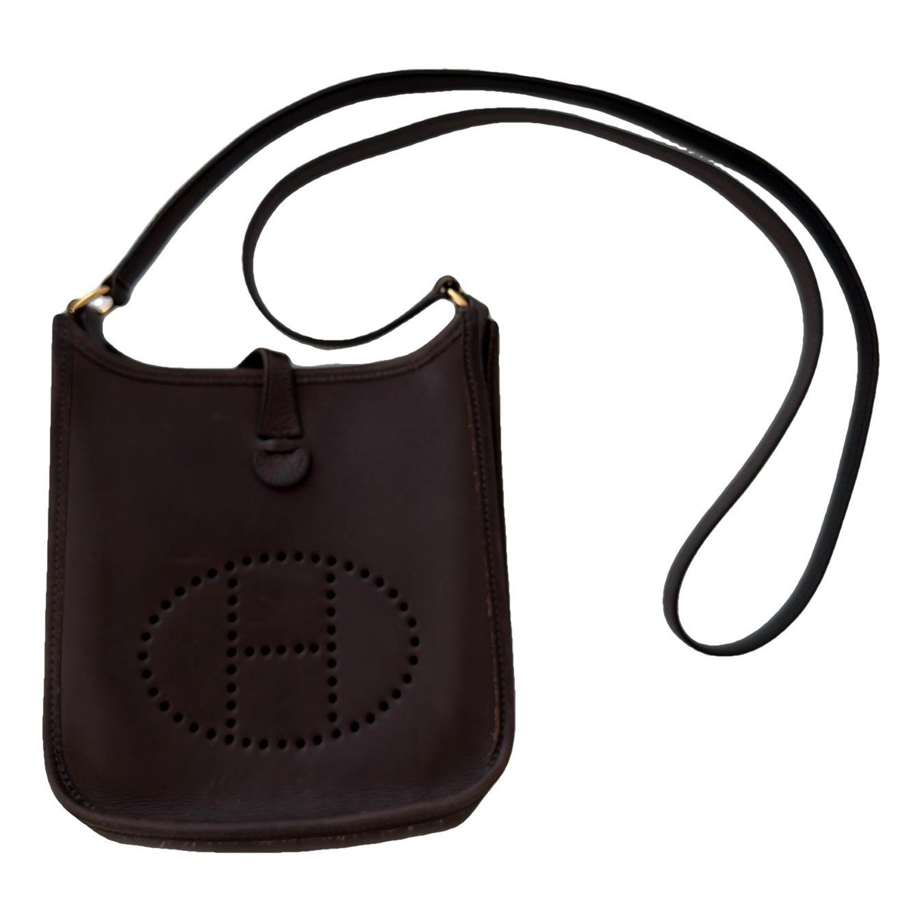 Hermes Evelyne Handbag Ebene Barenia Leather 2003