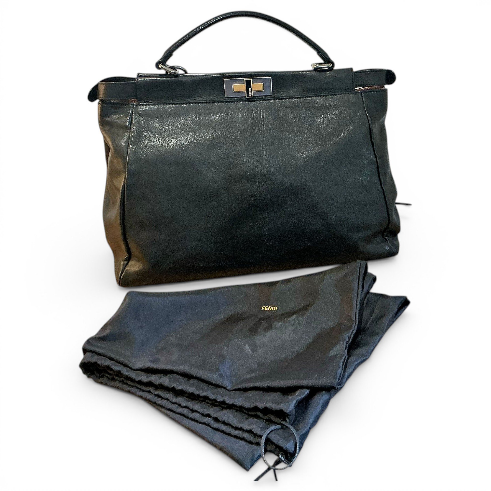 Peekaboo leather handbag