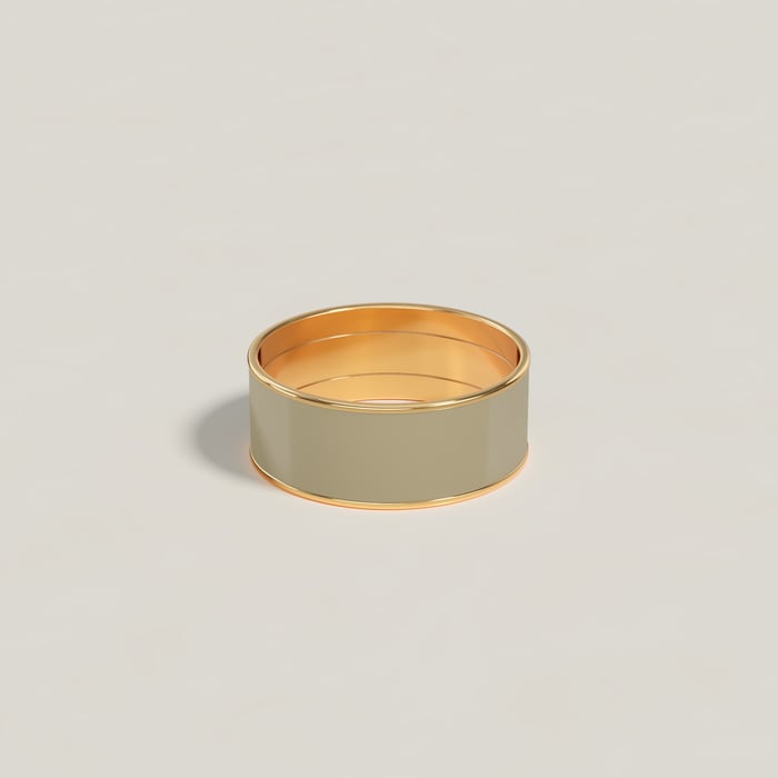 Marron Glacé Uni Ring, Medium Model
