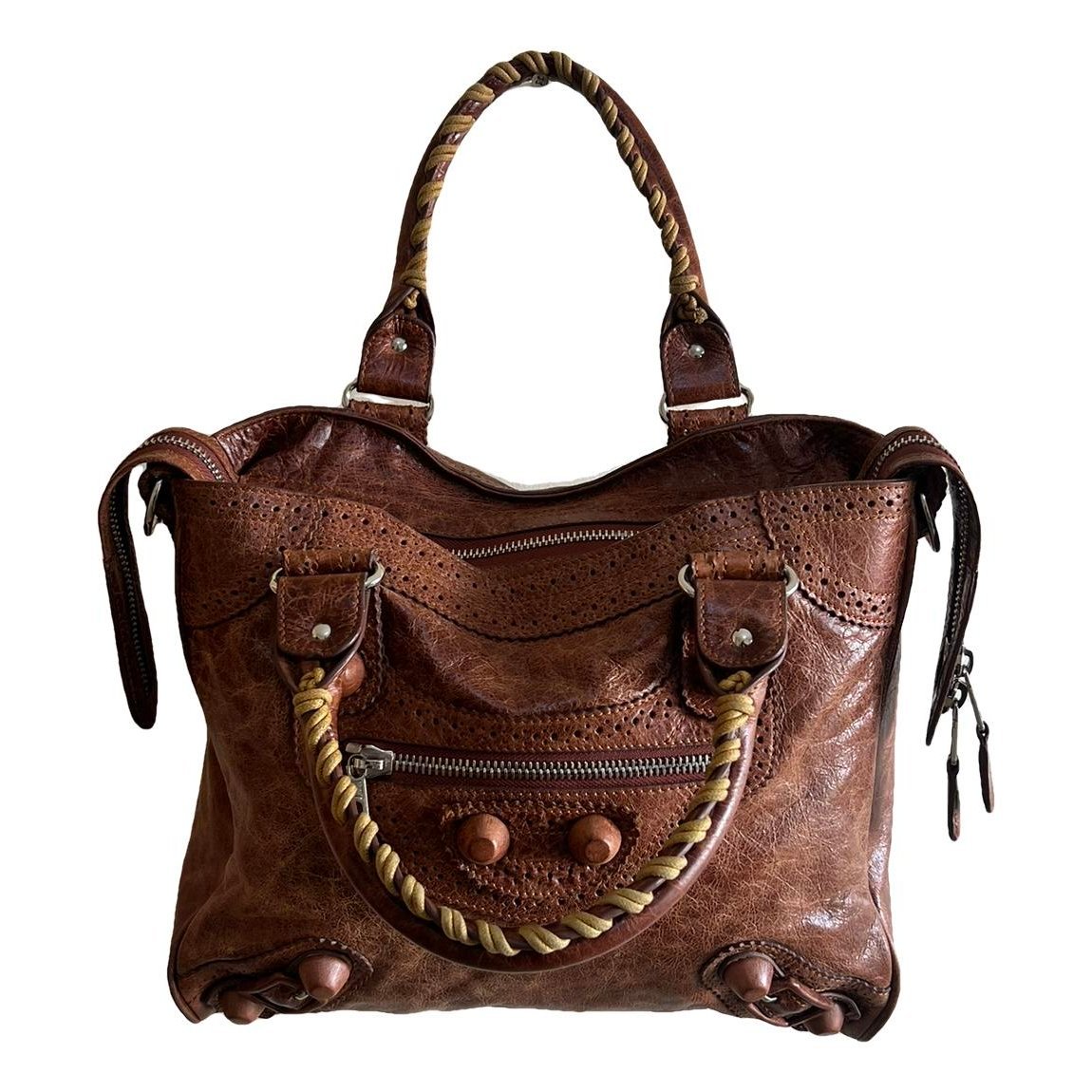Leather handbag