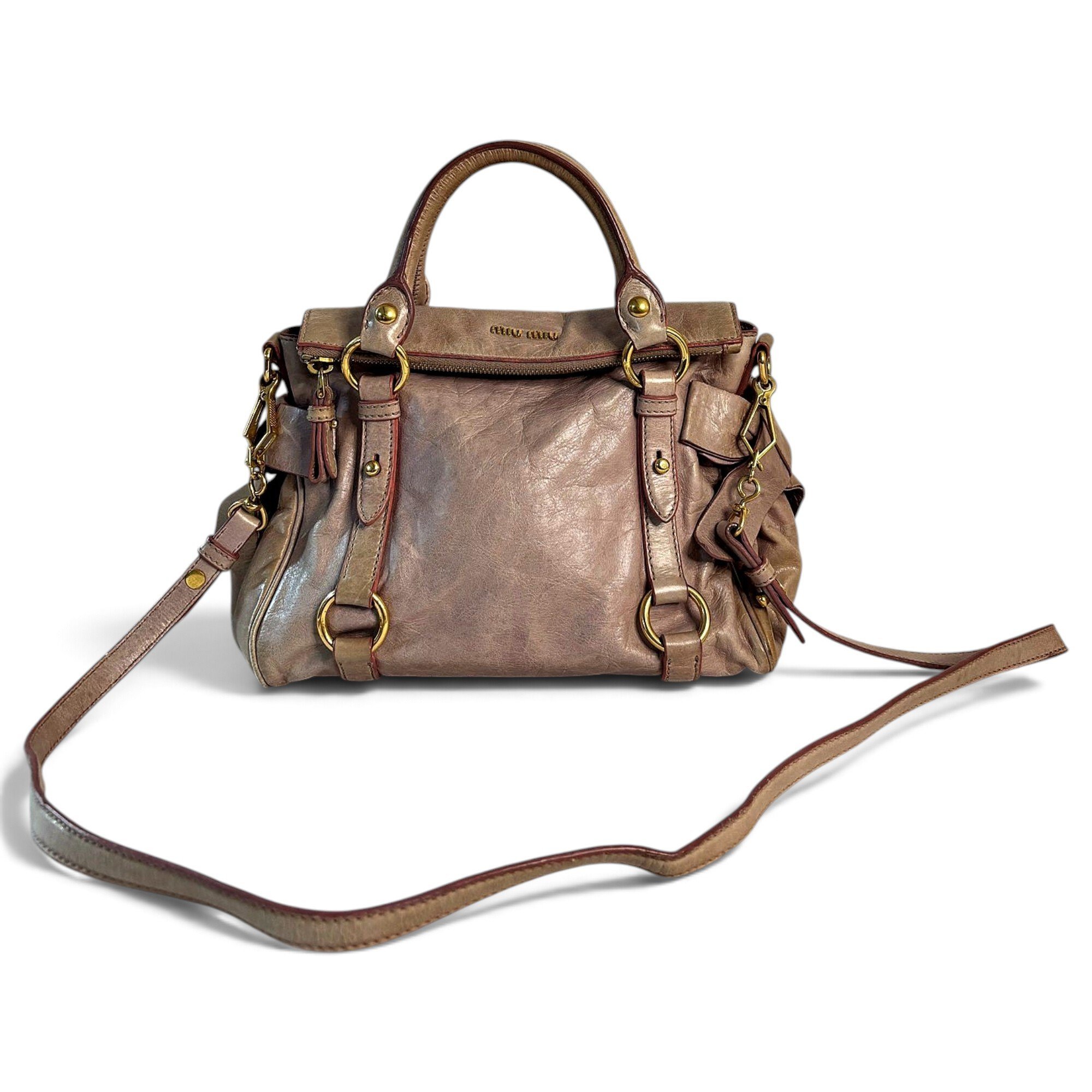Vitello leather satchel