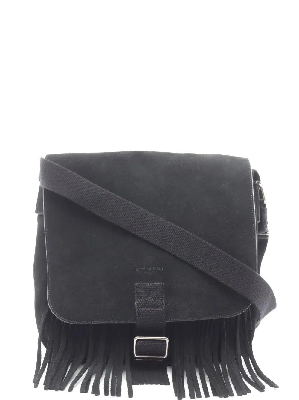 2000s fringe suede shoulder bag
