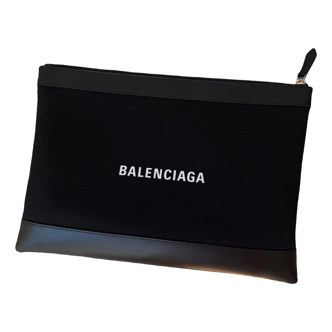 Leather clutch bag