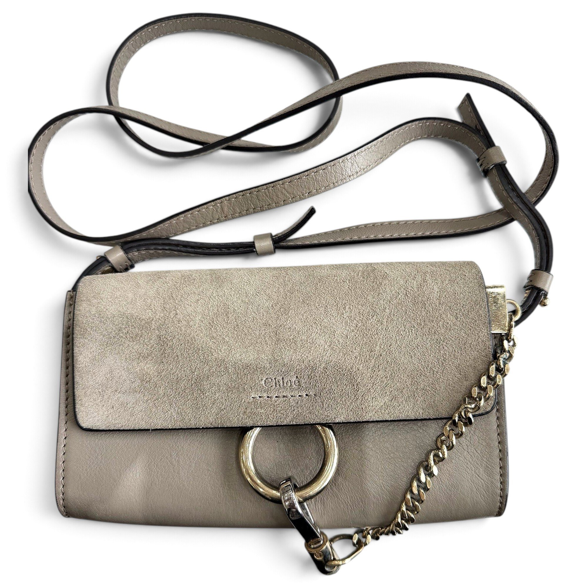 Faye leather crossbody bag