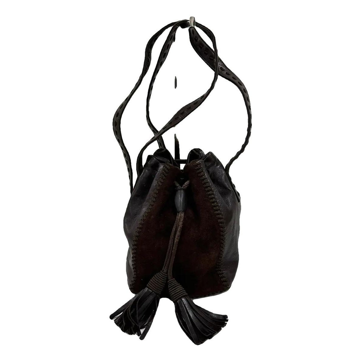 Duet leather crossbody bag