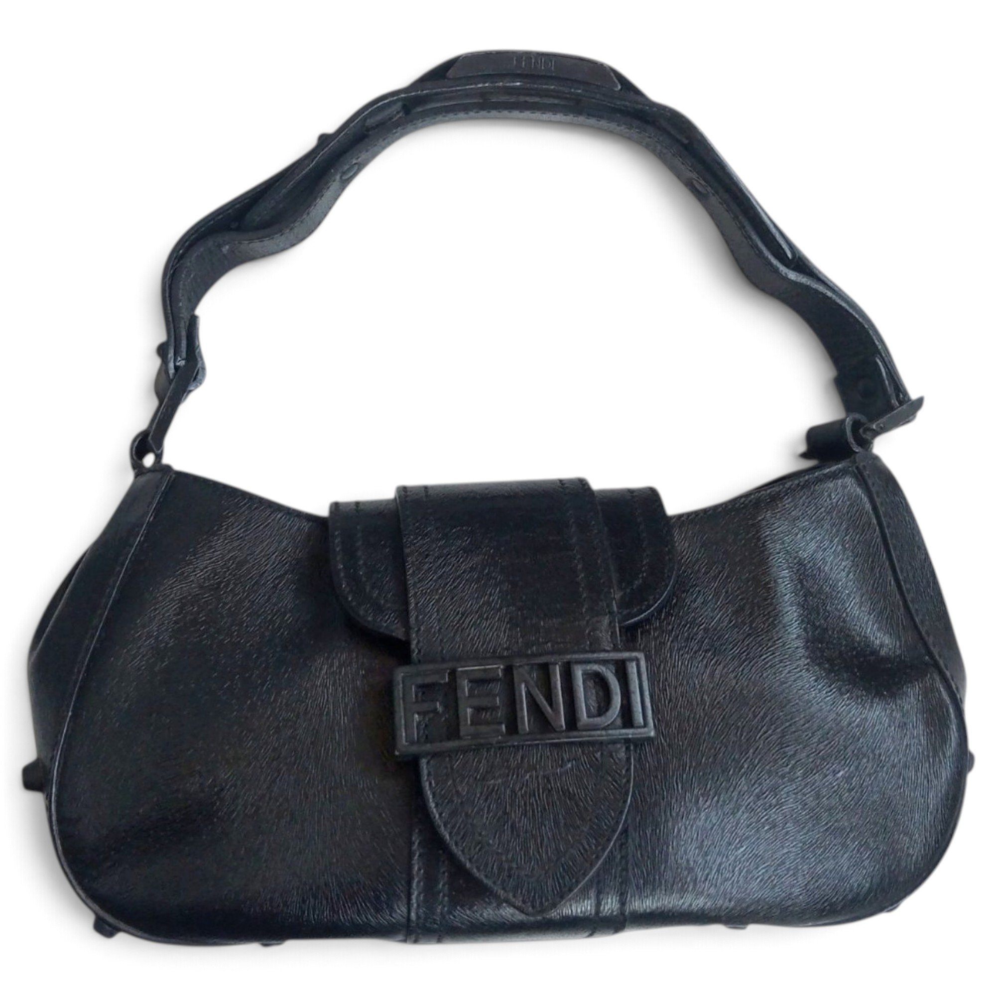 Baguette leather handbag