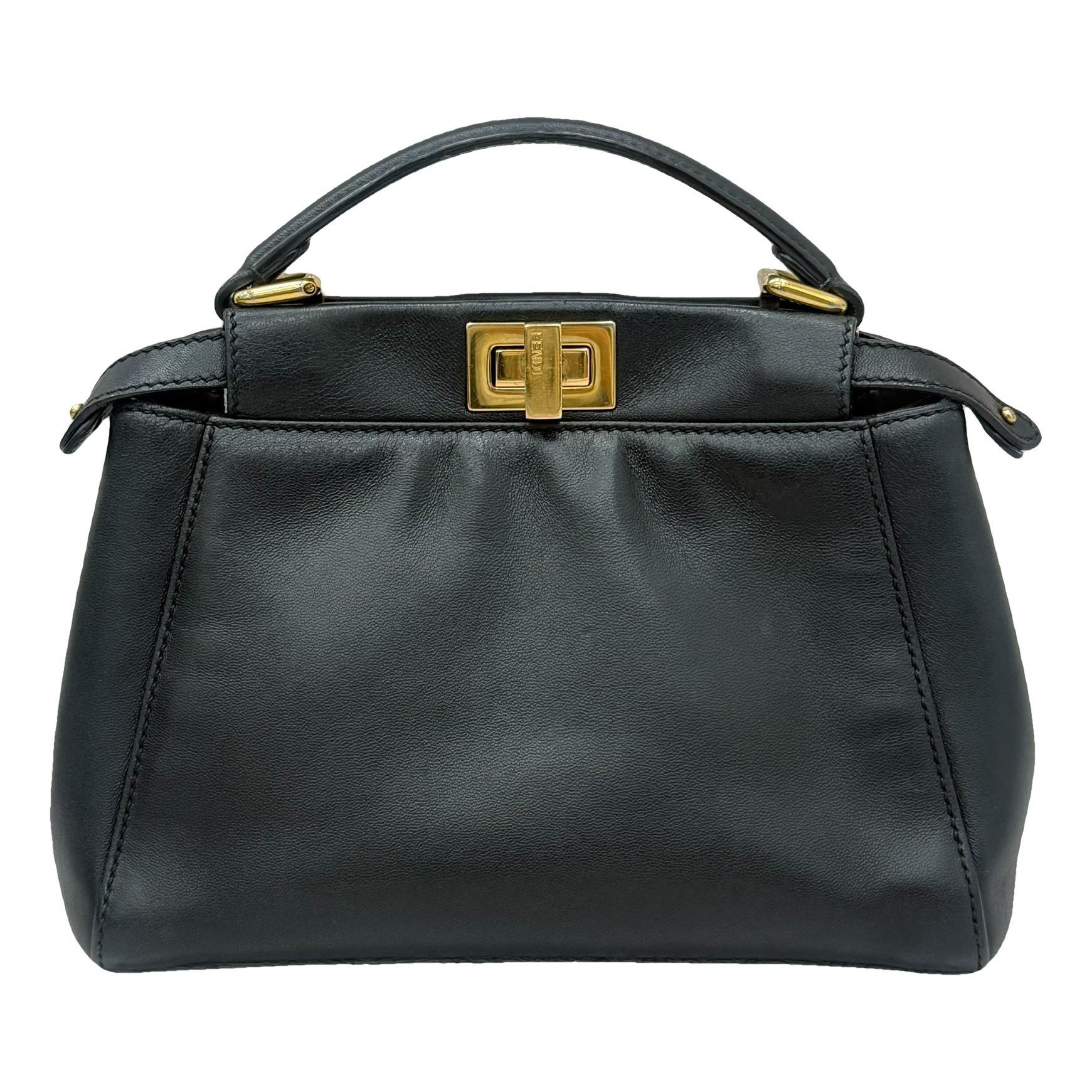 Peekaboo leather handbag