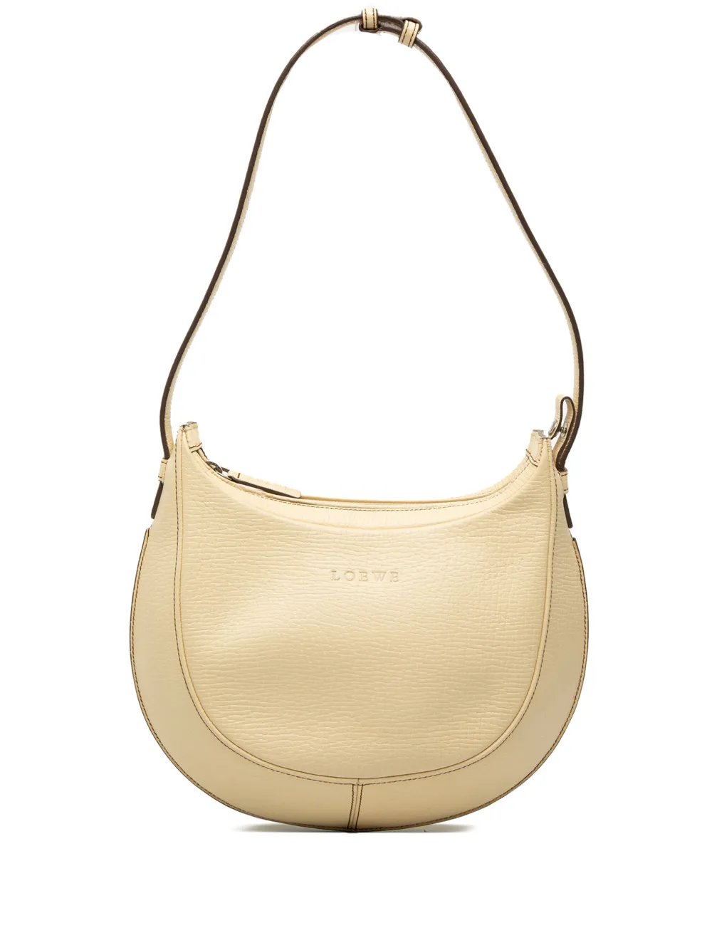 2010-2026 Embossed Leather Logo hobo bag