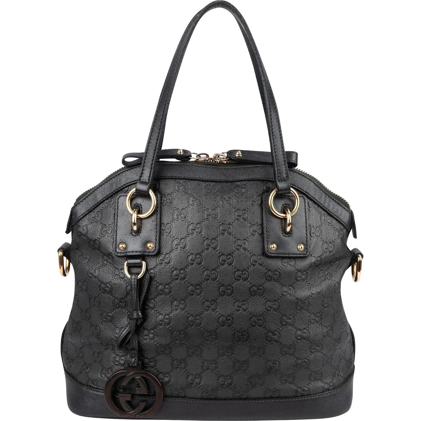 Dôme leather handbag