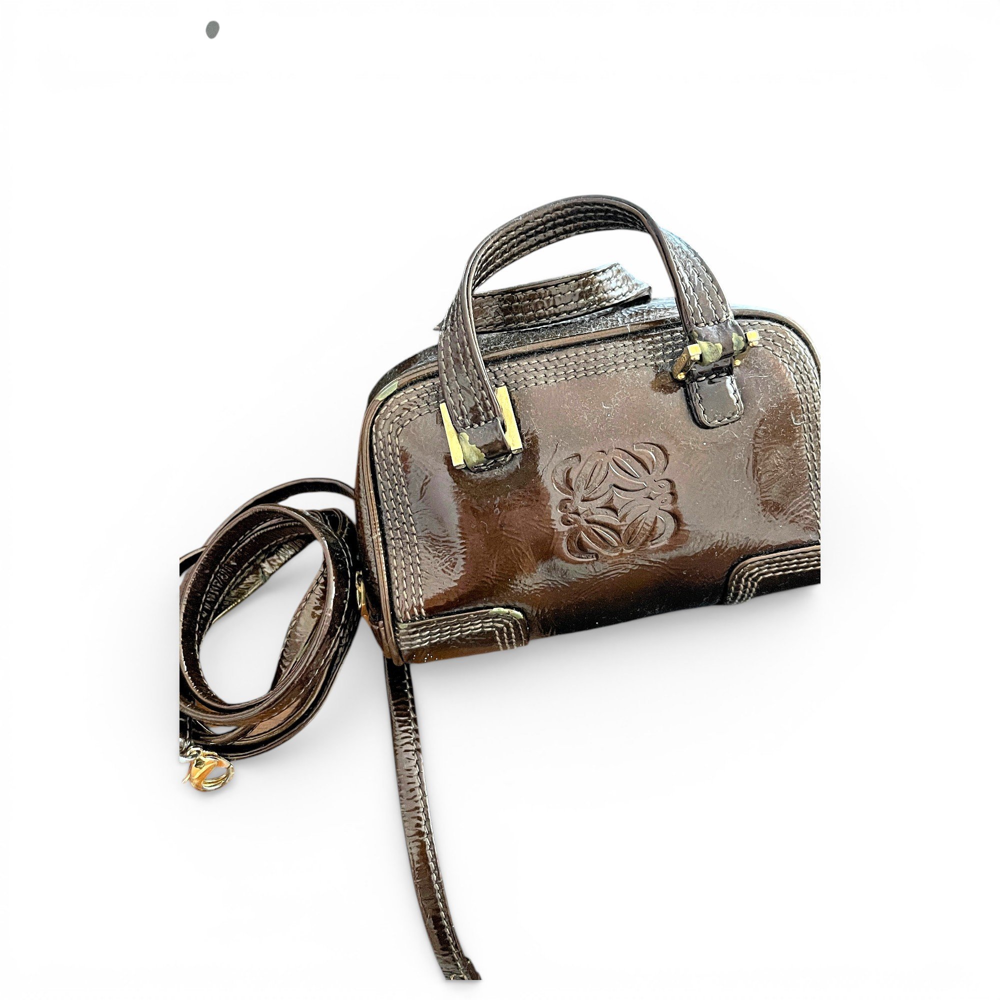 Amazona patent leather mini bag