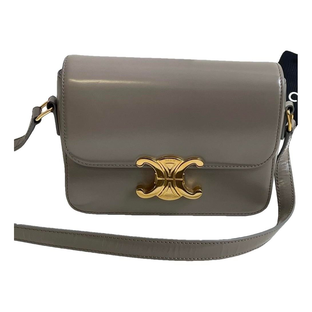 Triomphe leather handbag
