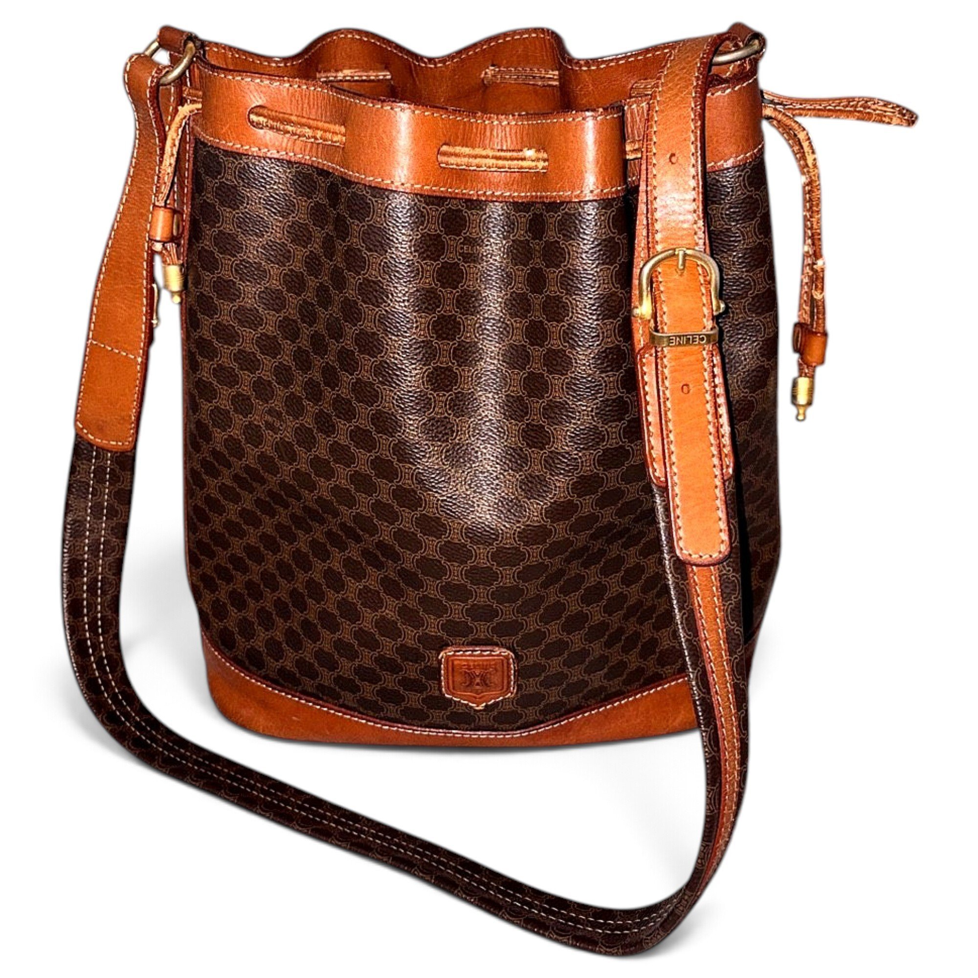 SAC SEAU leather crossbody bag