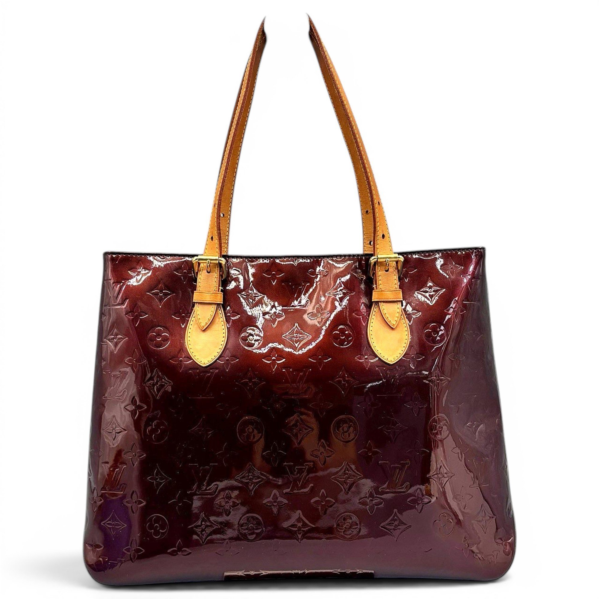Patent leather tote