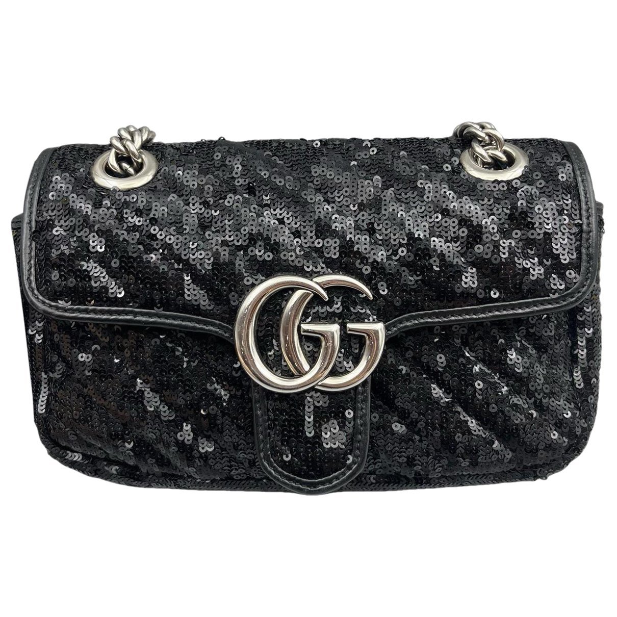 GG Marmont Flap glitter crossbody bag