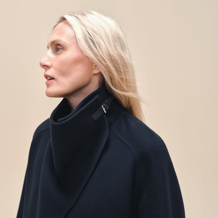 Bleu Noir Cashmere Coat