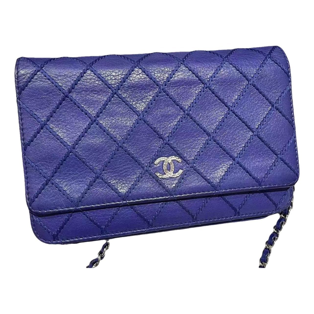 Wallet On Chain leather handbag