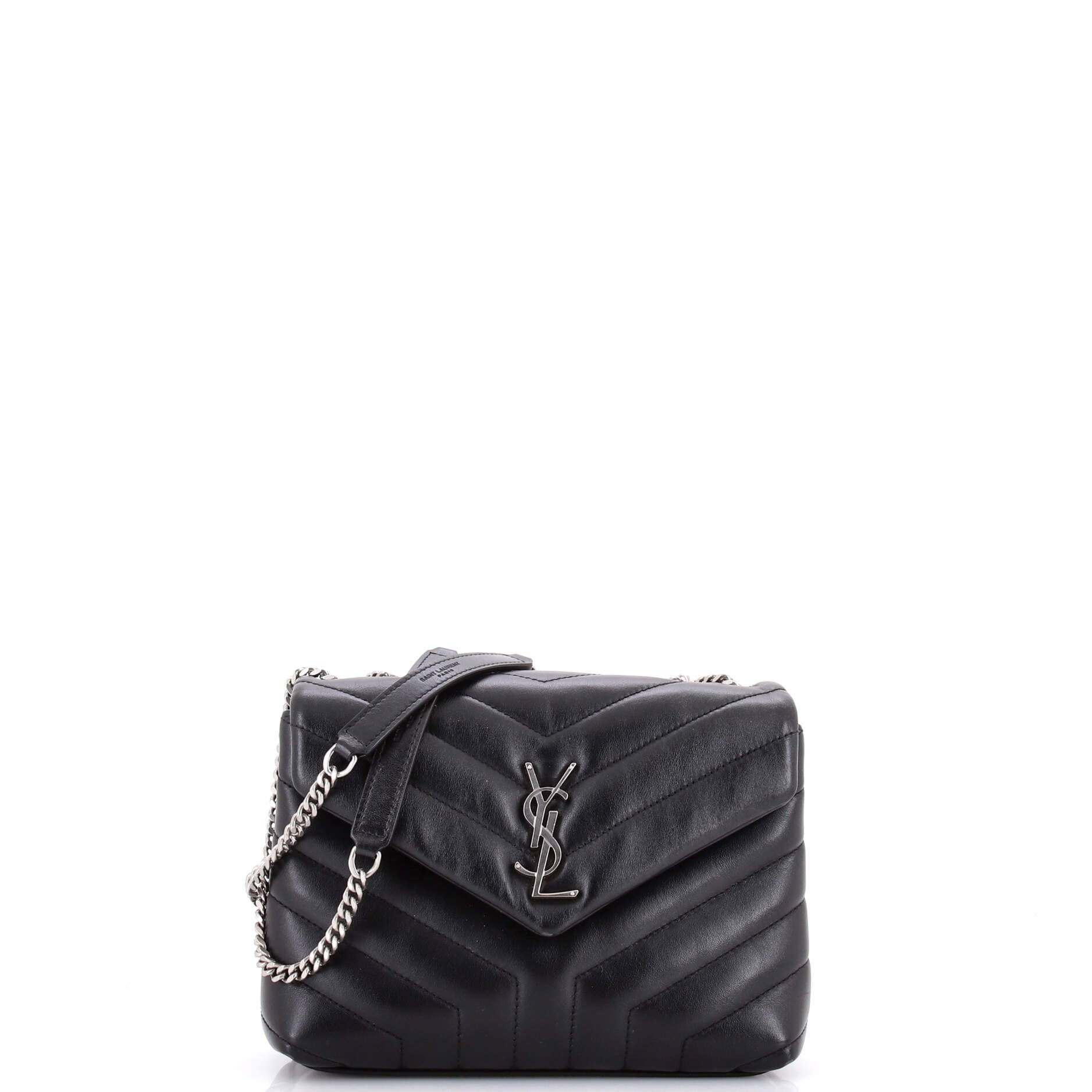 Loulou Shoulder Bag Matelasse Chevron Leather Small