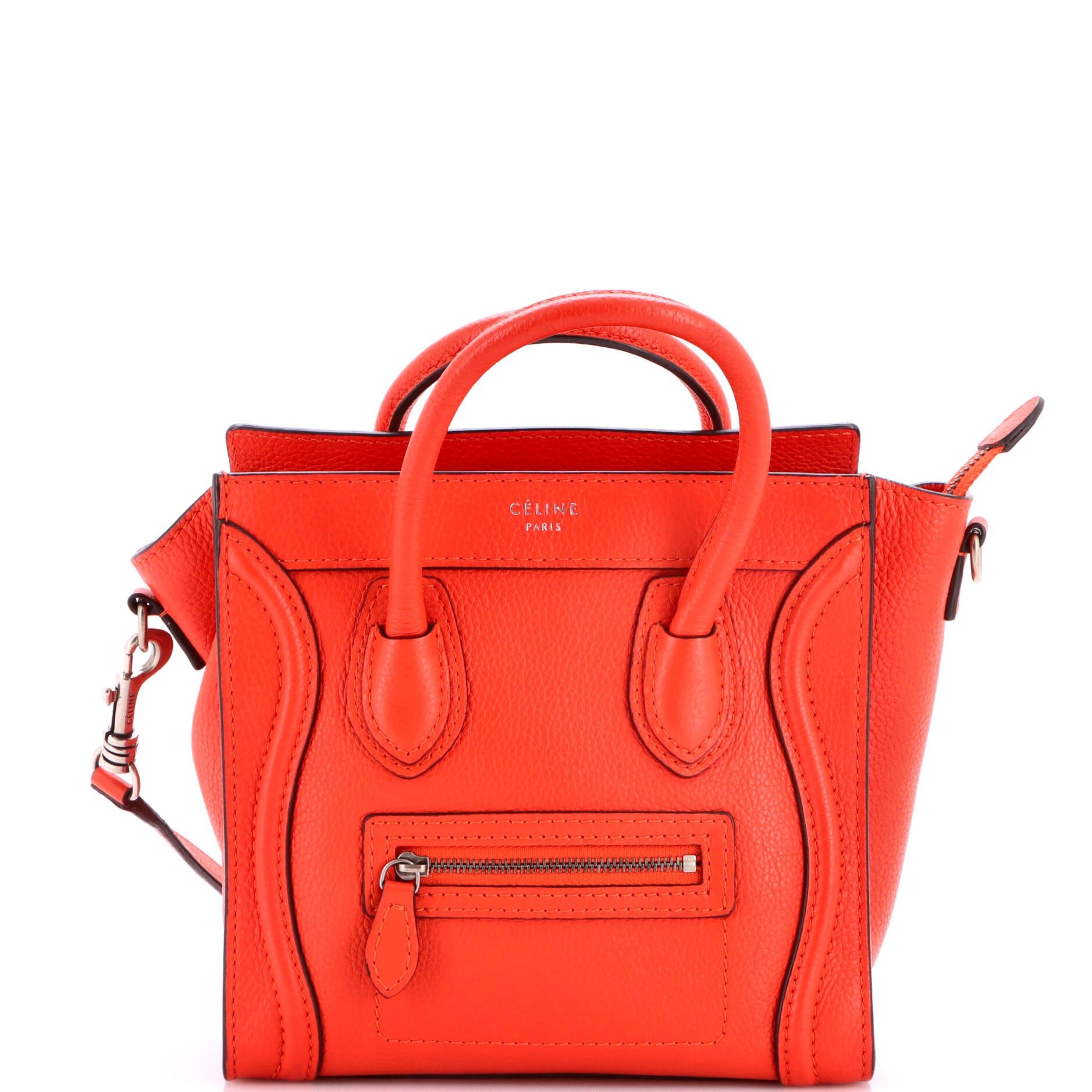 Luggage Bag Grainy Leather Nano