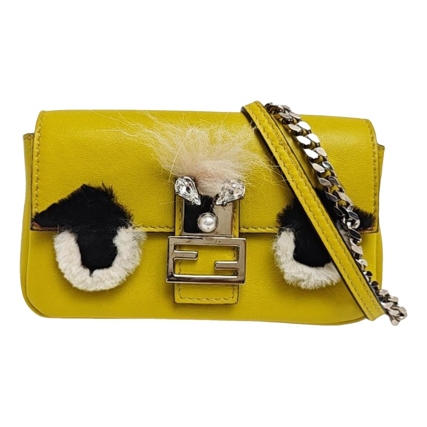 Baguette leather handbag