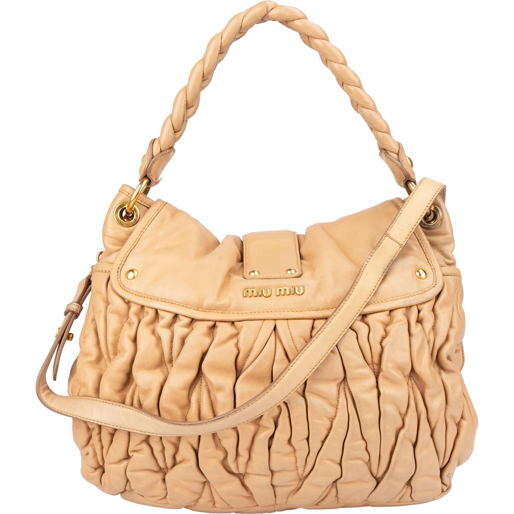 Coffer leather handbag