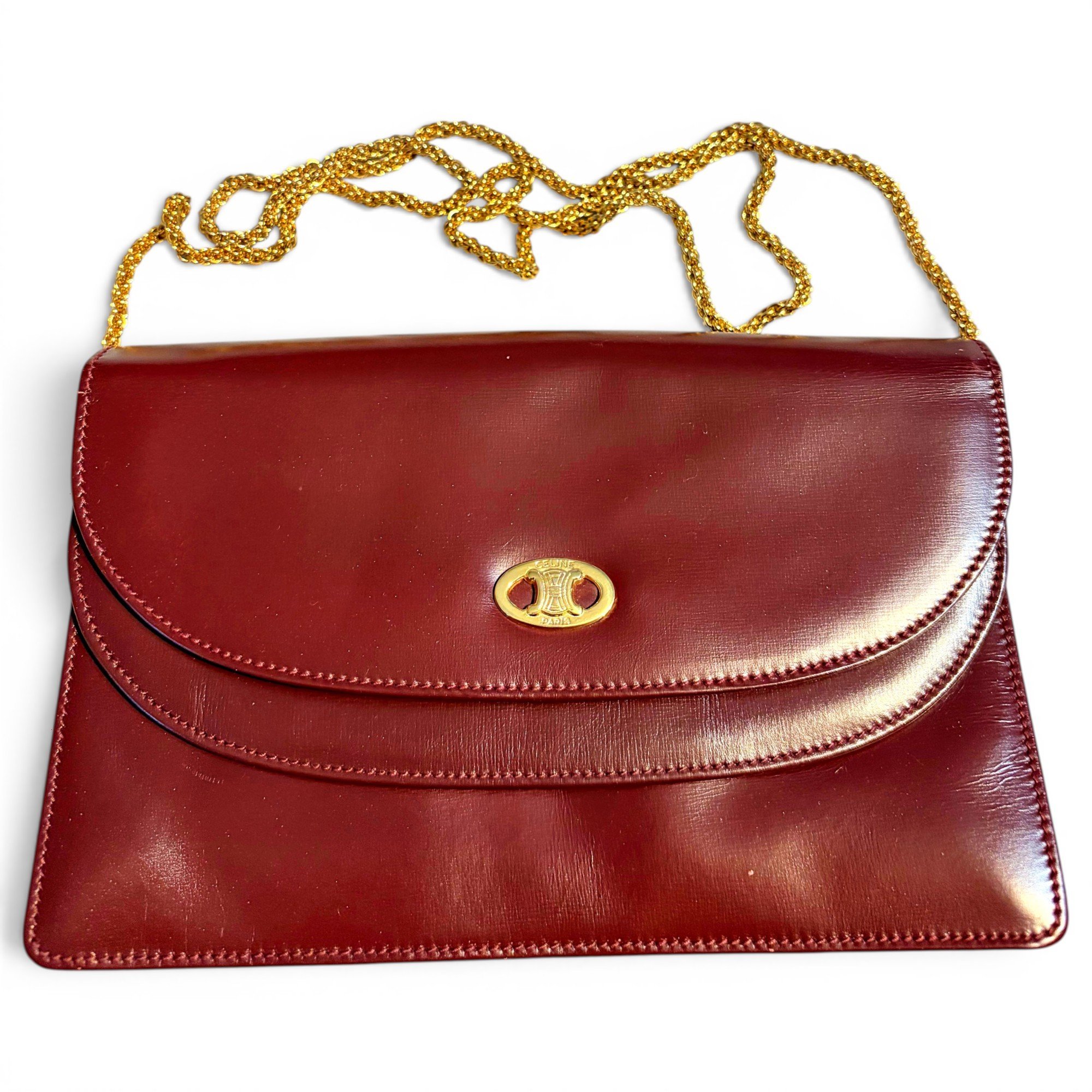 Triomphe leather handbag