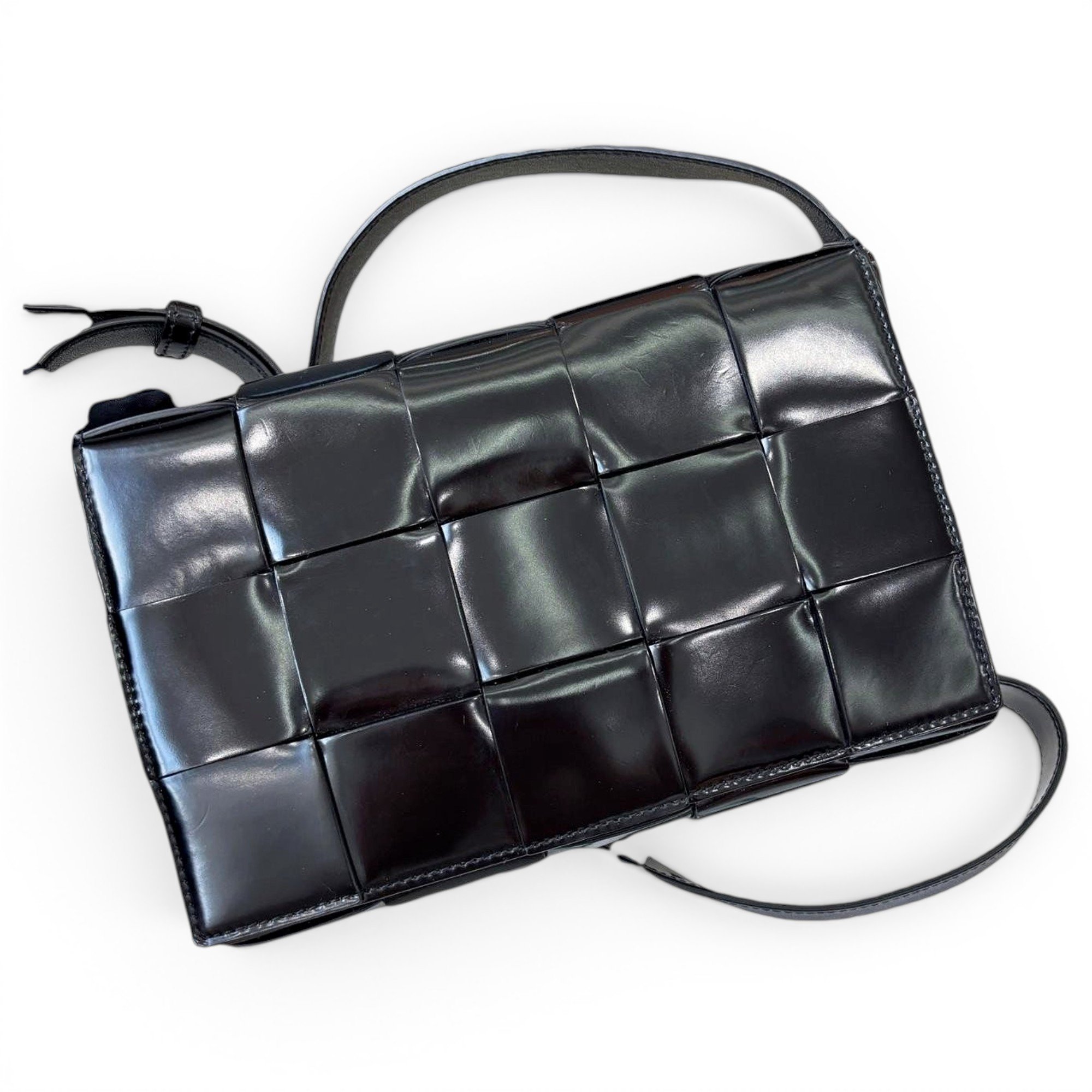 Cassette leather crossbody bag