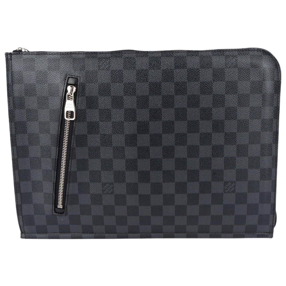 Leather clutch bag
