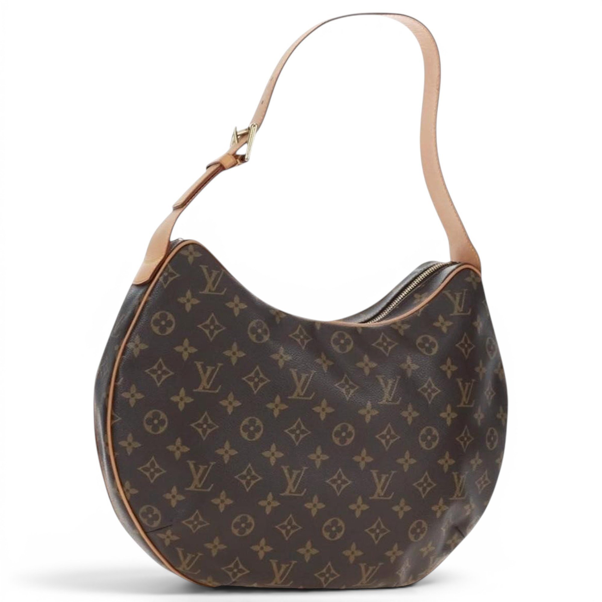 Croissant leather handbag