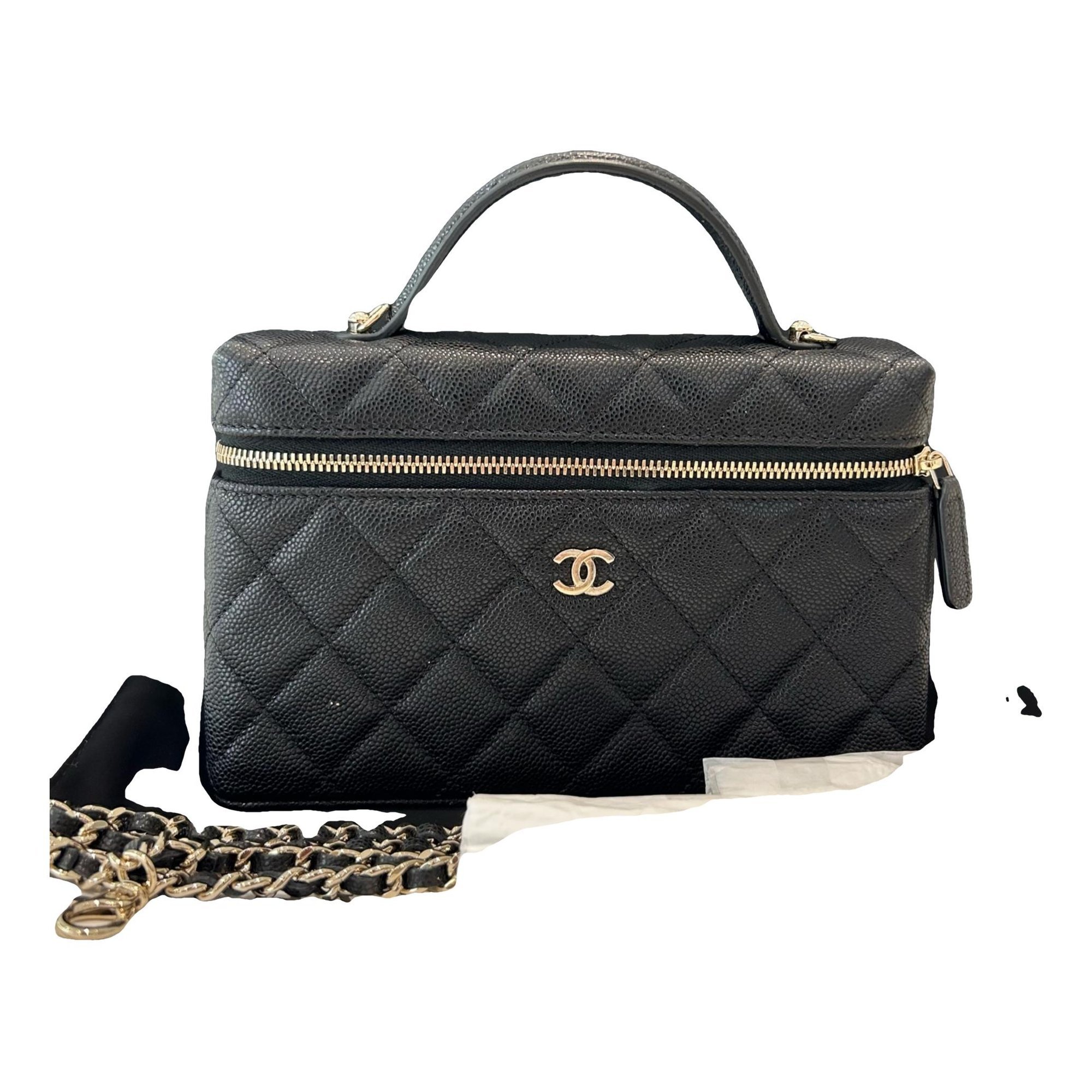Trendy CC Vanity leather handbag