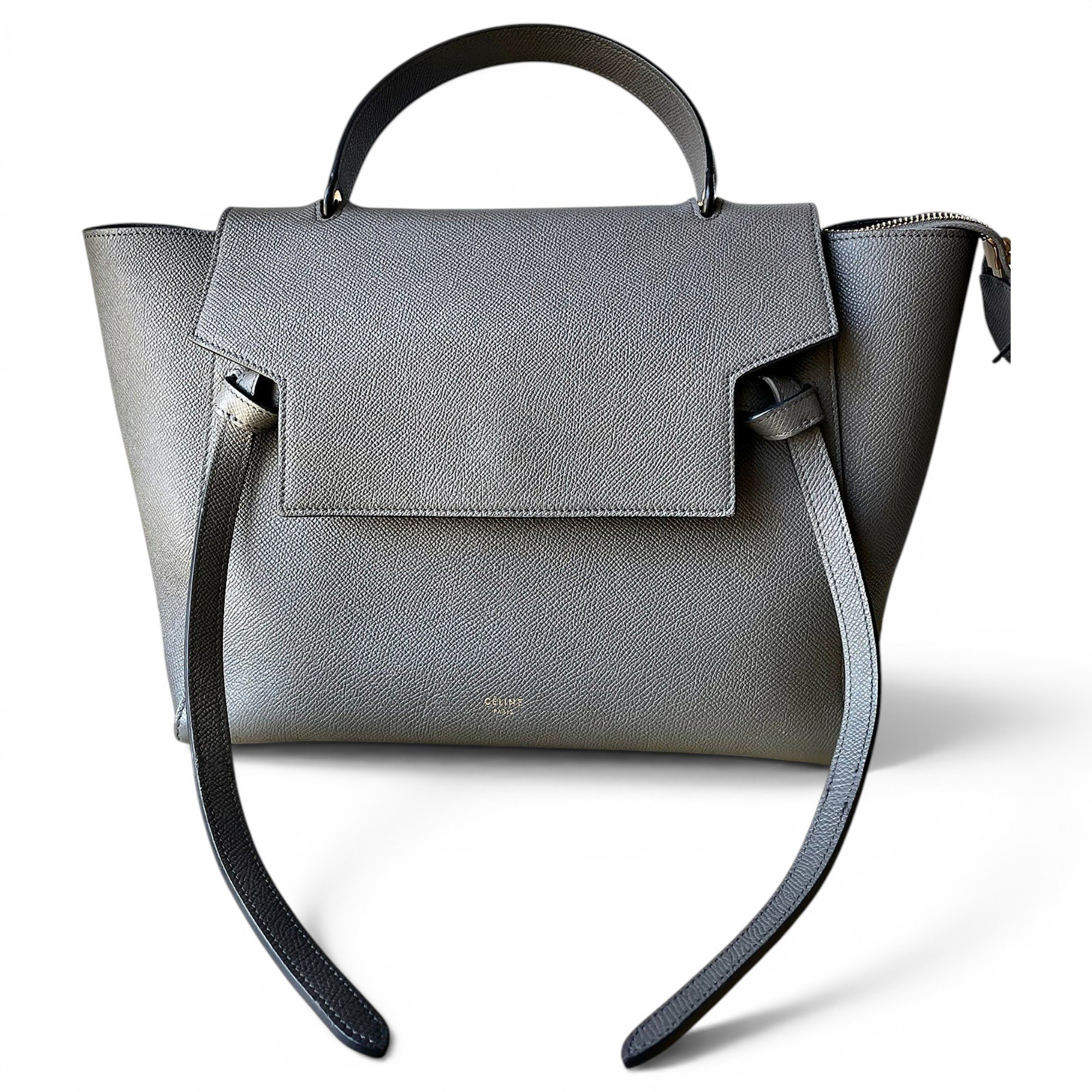Belt leather handbag