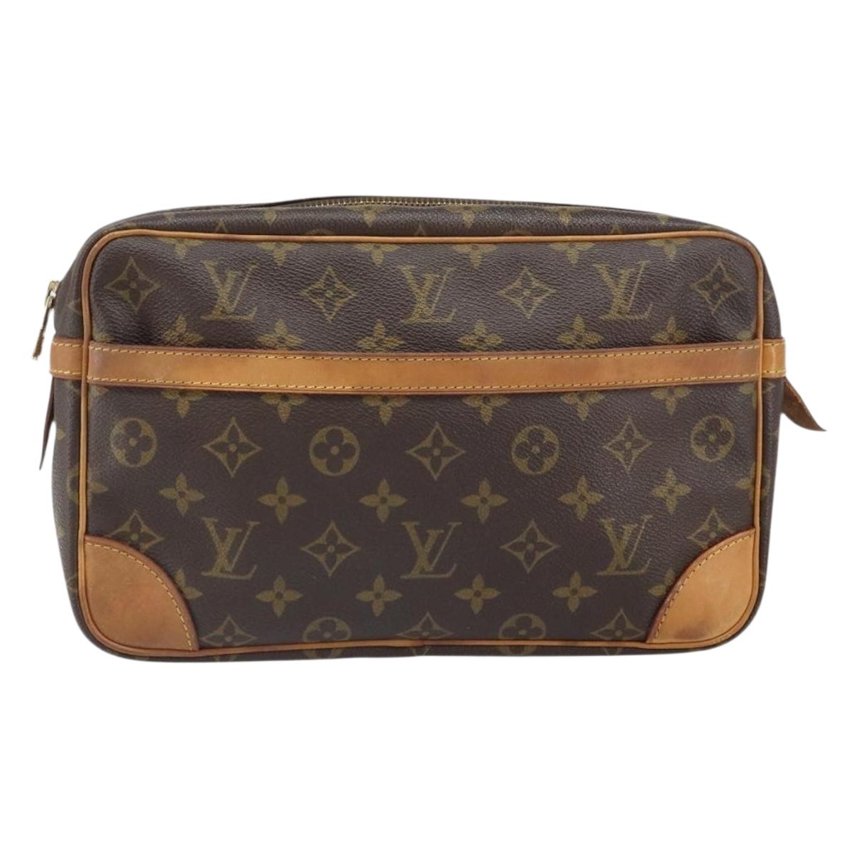 Leather clutch bag