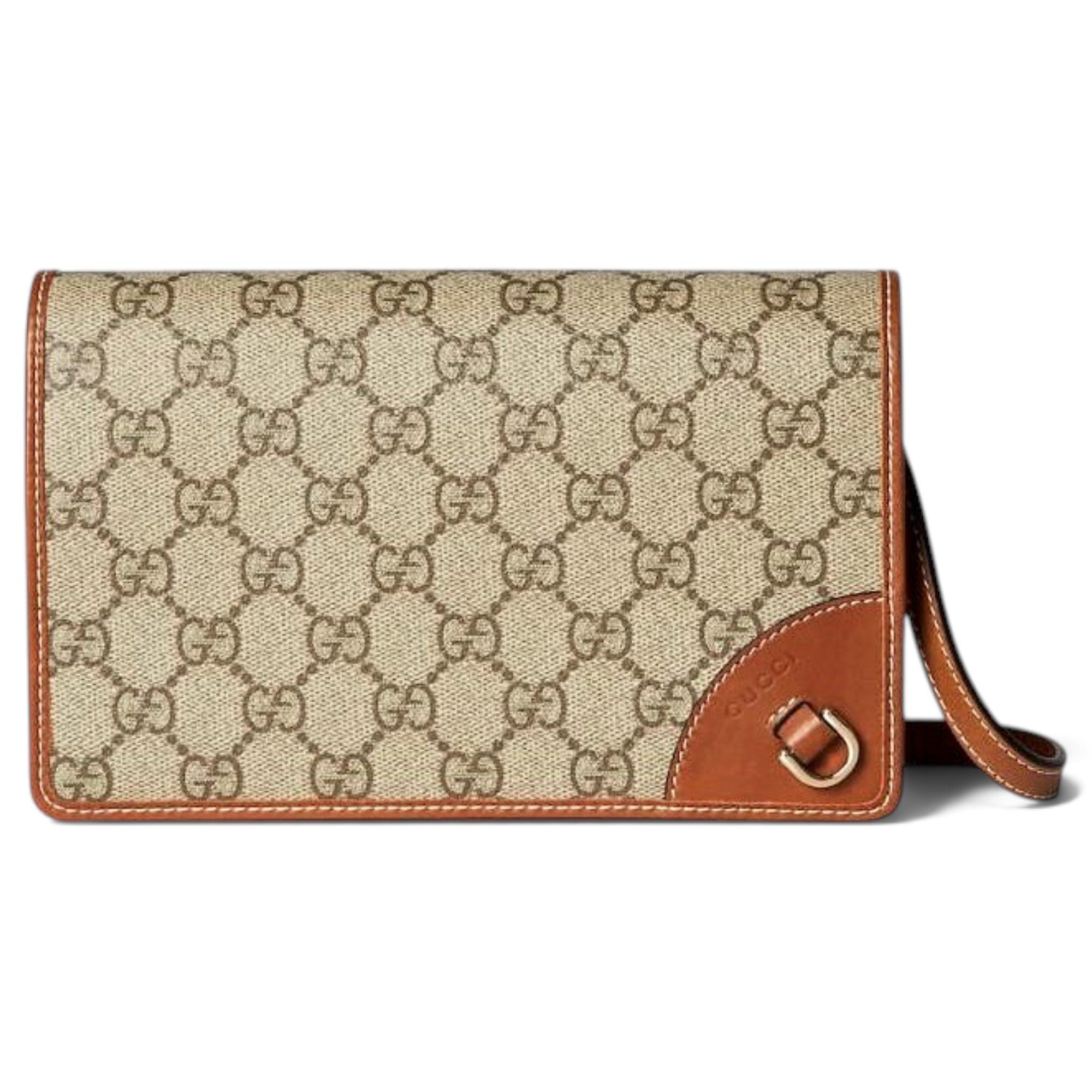 GG Marmont Chain Flap Wallet leather crossbody bag