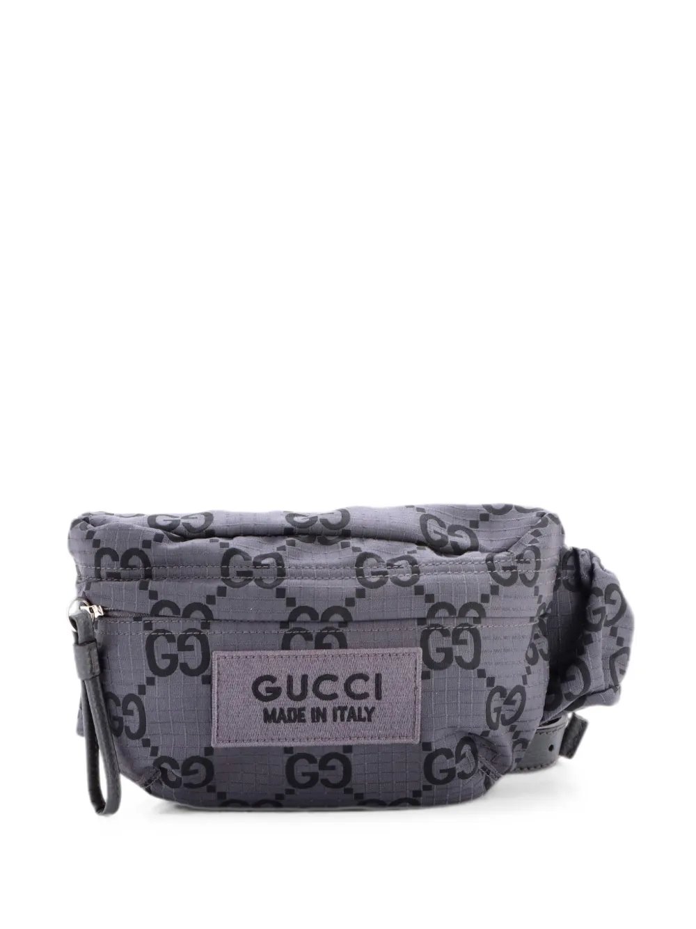 Ripstop GG Nylon and Leather belt bag