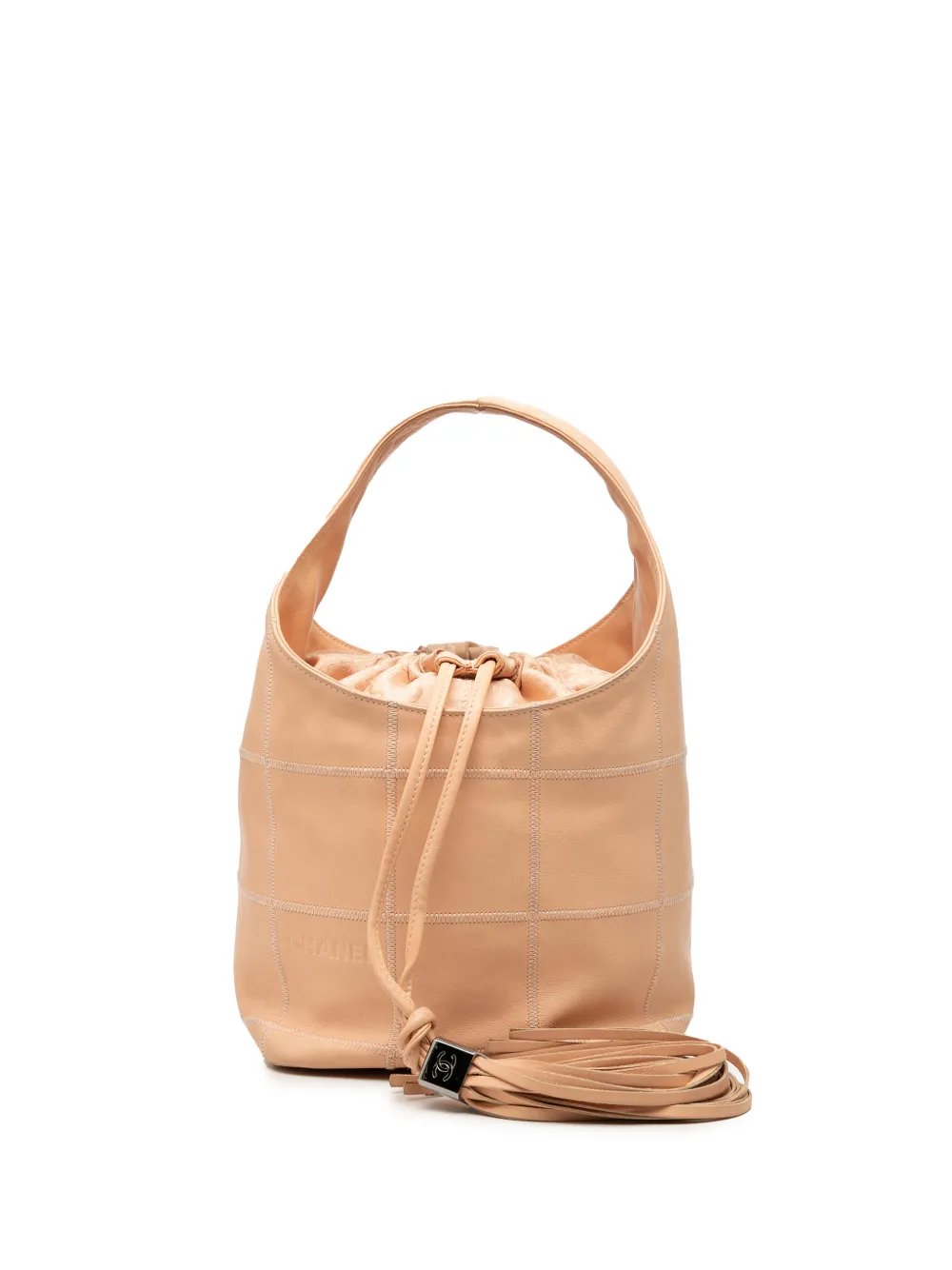 2003-2004 Calfskin Square Stitch Tassel Hobo handbag